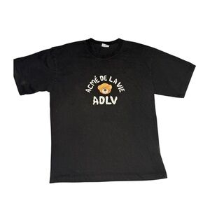 Acme De La Vie T Shirt Mens 1 Large Black ADLV Graphic Teddy Bear Logo